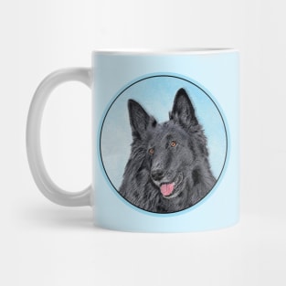 Belgian Sheepdog Painting - Cute Original Dog Art Mug